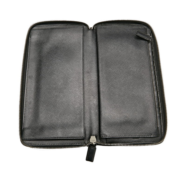 プラダ 長財布 ブラック レザー メンズ PRADA 【中古】