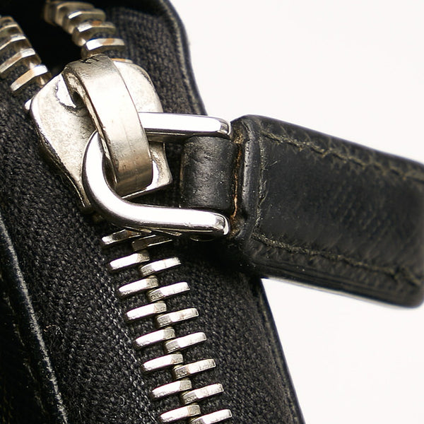 プラダ 長財布 ブラック レザー メンズ PRADA 【中古】