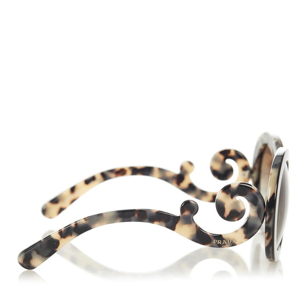 プラダ ブラック プラスチック サングラス レディース PRADA 【中古】