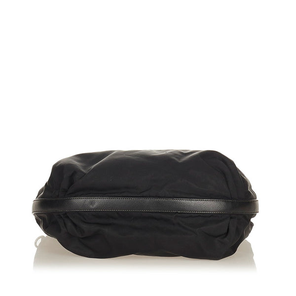 プラダ ブラック ナイロン ショルダーバッグ レディース PRADA 【中古】