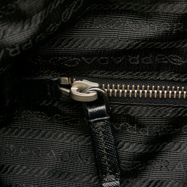 プラダ ブラック ナイロン ショルダーバッグ レディース PRADA 【中古】