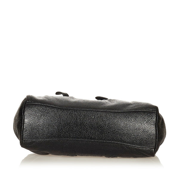 プラダ ブラック レザー ハンドバッグ レディース PRADA 【中古】
