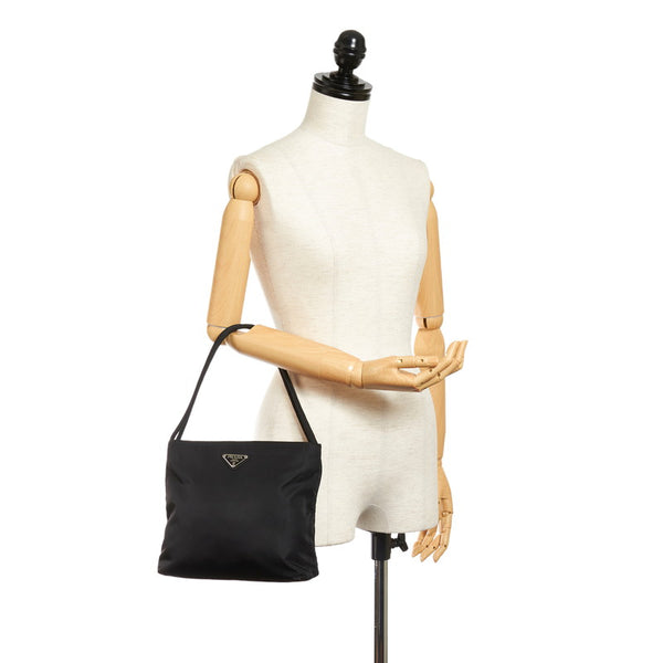 プラダ ポコノ ブラック ナイロン トートバッグ レディース PRADA 【中古】