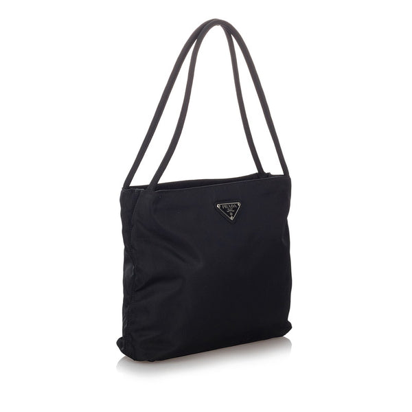 プラダ ポコノ ブラック ナイロン トートバッグ レディース PRADA 【中古】