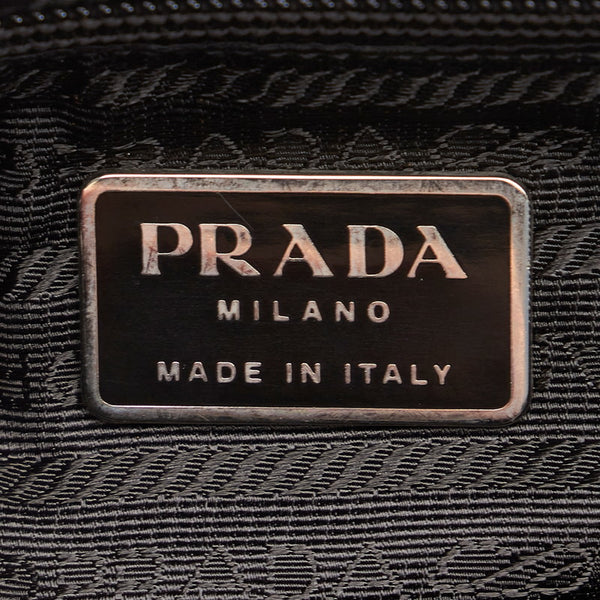 プラダ ポコノ ブラック ナイロン トートバッグ レディース PRADA 【中古】