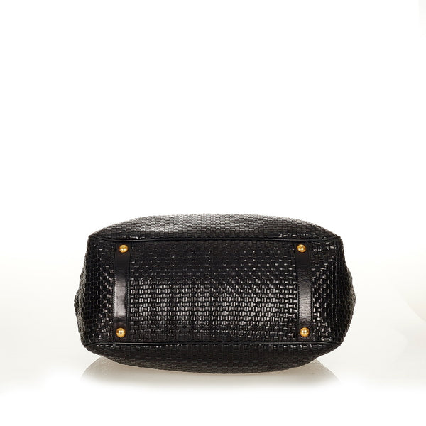 プラダ ブラック レザー トートバッグ レディース PRADA 【中古】