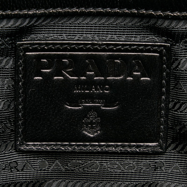 プラダ ブラック レザー トートバッグ レディース PRADA 【中古】