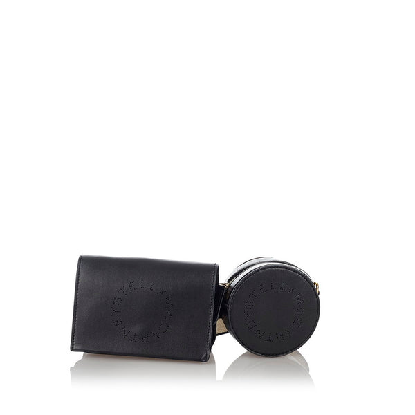 ステラマッカートニー ボディバッグ ブラック レザー レディース Stella McCartney 【中古】