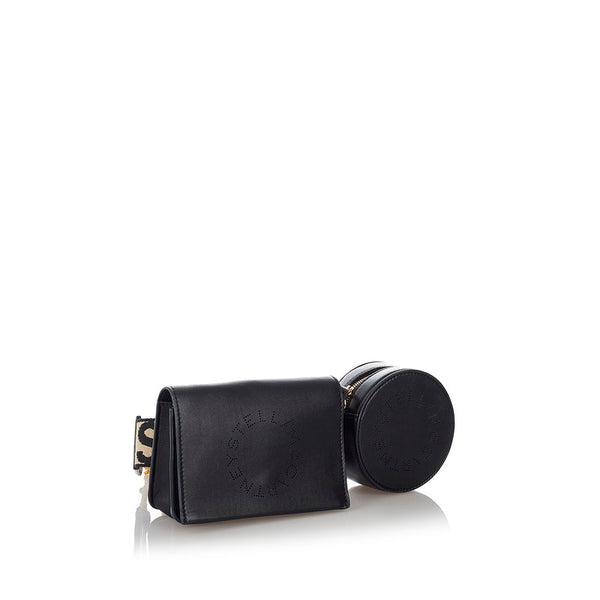 ステラマッカートニー ボディバッグ ブラック レザー レディース Stella McCartney 【中古】