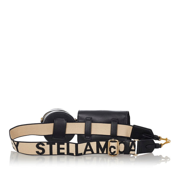 ステラマッカートニー ボディバッグ ブラック レザー レディース Stella McCartney 【中古】