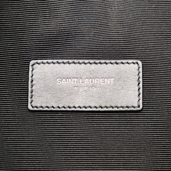 サンローラン クラッチバッグ ブラック レザー レディース SAINT LAURENT 【中古】