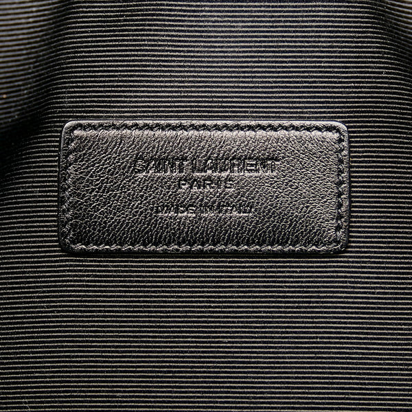 サンローラン クラッチバッグ ブラック レザー メンズ SAINT LAURENT 【中古】