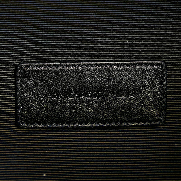 サンローラン クラッチバッグ ブラック レザー メンズ SAINT LAURENT 【中古】