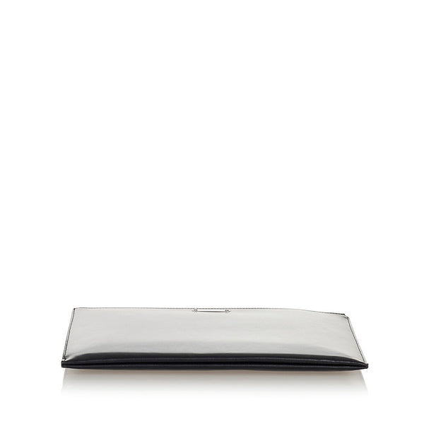 サンローラン クラッチバッグ ブラック レザー メンズ SAINT LAURENT 【中古】