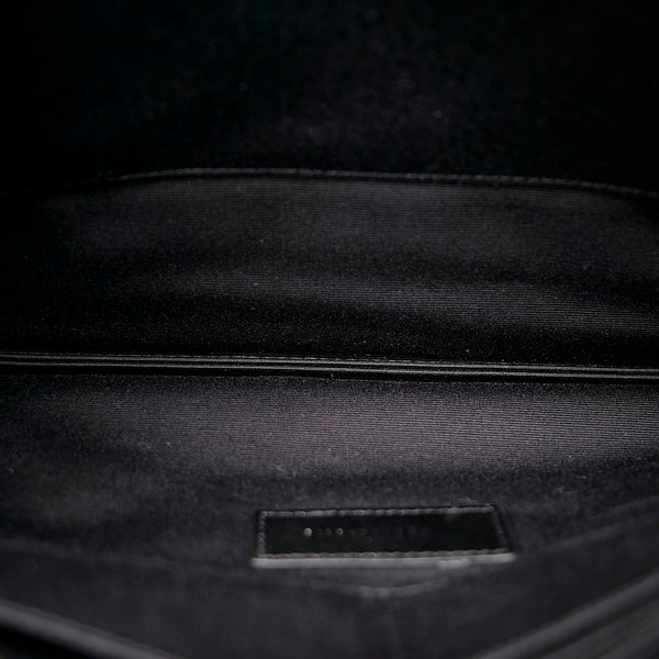 サンローラン クラッチバッグ ブラック レザー メンズ SAINT LAURENT 【中古】