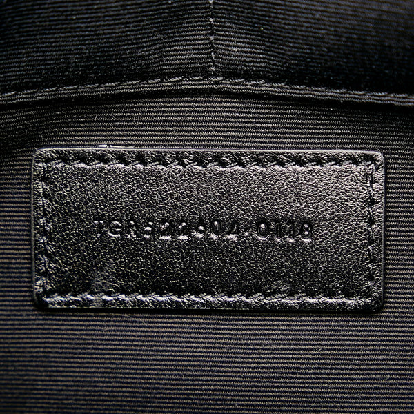 サンローラン クラッチバッグ ブラック レザー メンズ SAINT LAURENT 【中古】