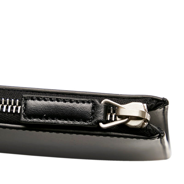 サンローラン クラッチバッグ ブラック レザー メンズ SAINT LAURENT 【中古】