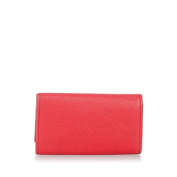 サンローラン スタッズ レッド レザー キーケース レディース SAINT LAURENT 【中古】