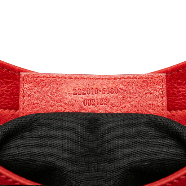 バレンシアガ シティ 282010 レッド レザー ハンドバッグ ショルダーバッグ 2WAY レディース BALENCIAGA 【中古】