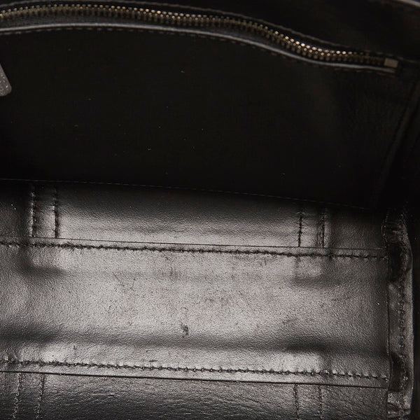 バレンシアガ エブリデイ ハンドバッグ ショルダーバッグ 2WAY シルバー ラメ レザー レディース BALENCIAGA 【中古】