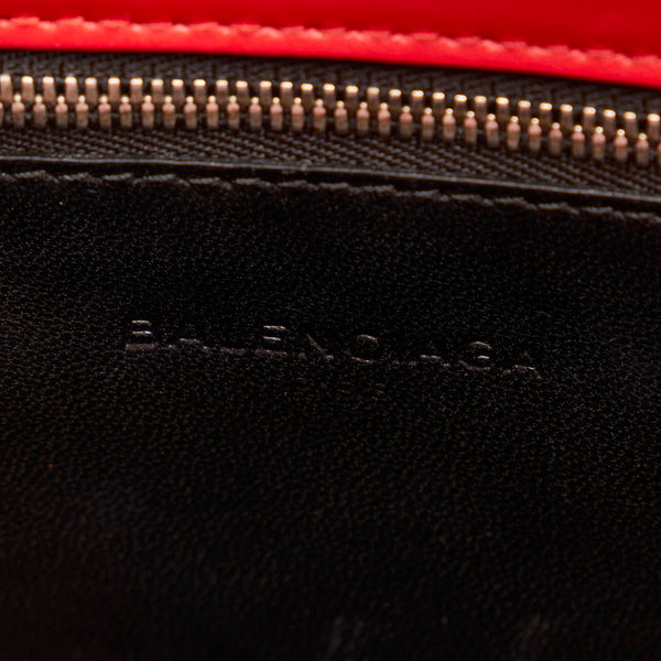 バレンシアガ 398993 レッド レザー トートバッグ ショルダーバッグ 2WAY  レディース BALENCIAGA 【中古】