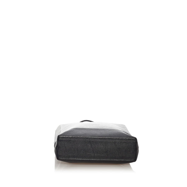 バレンシアガ ノースサウス ショッピングバッグM トートバッグ 482545 ブラック レザー メンズ BALENCIAGA 【中古】