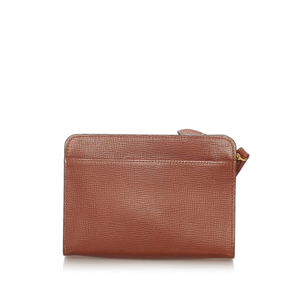 バーバリー セカンドバッグ ブラウン レザー メンズ BURBERRY 【中古】