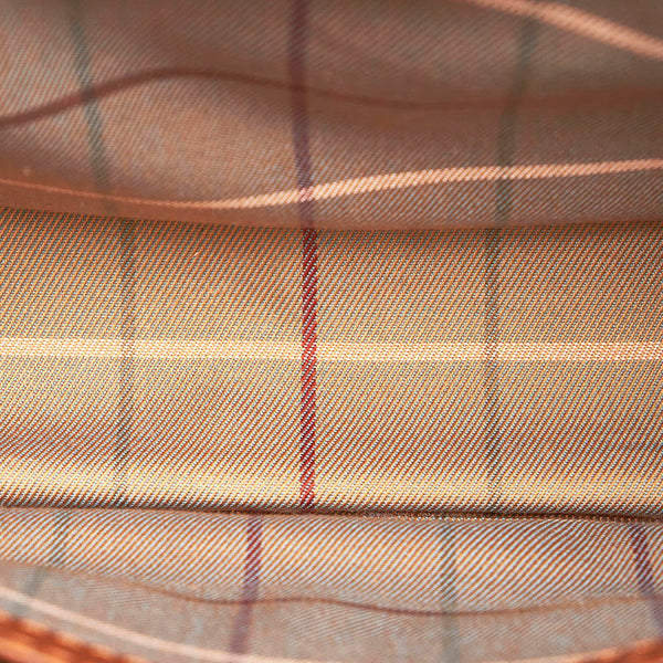 バーバリー セカンドバッグ ブラウン レザー メンズ BURBERRY 【中古】