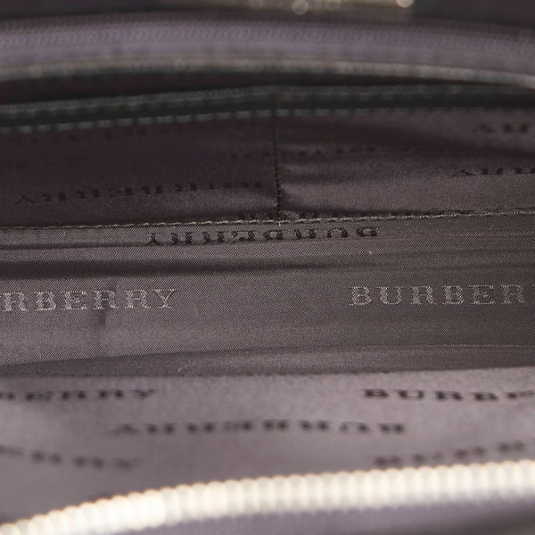 バーバリー ブラック レザー セカンドバッグ メンズ BURBERRY 【中古】