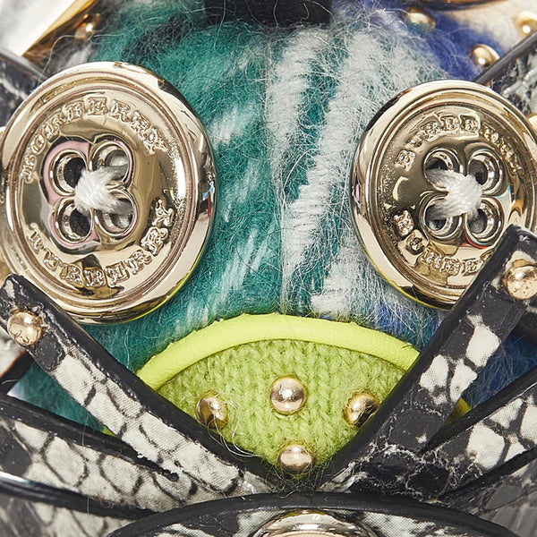 バーバリー ぬいぐるみ チャーム マルチカラー ウール レディース BURBERRY 【中古】