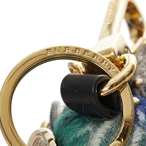 バーバリー ぬいぐるみ チャーム マルチカラー ウール レディース BURBERRY 【中古】