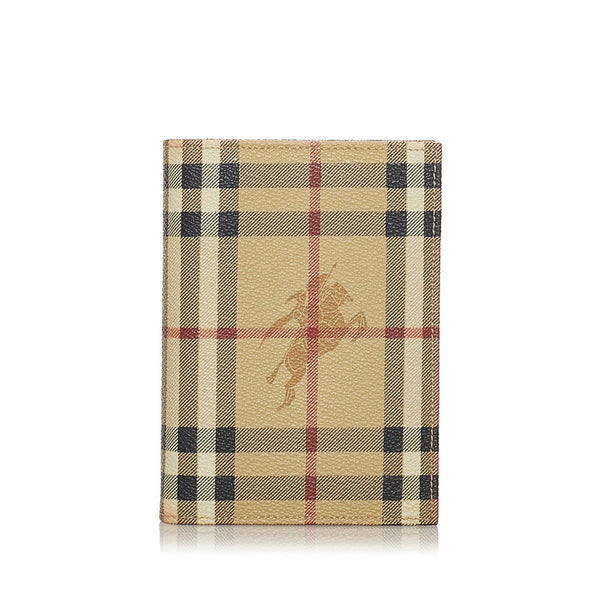 バーバリー ノバチェック ベージュ PVC 手帳カバー レディース BURBERRY 【中古】