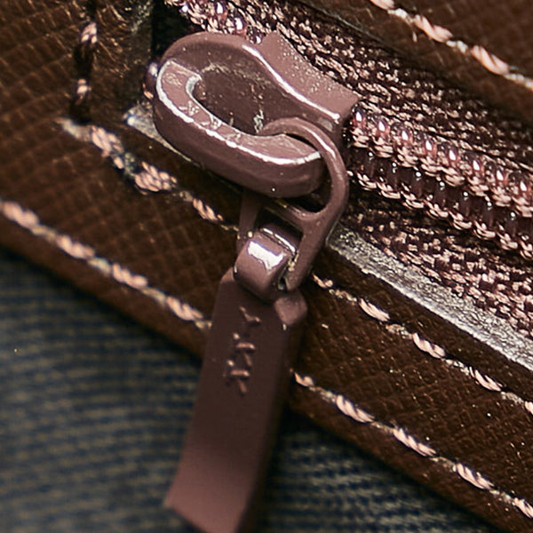 バーバリー ノバチェック ベージュ ブラウン キャンバス レザー ショルダーバッグ レディース BURBERRY 【中古】