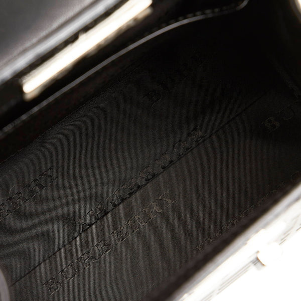 バーバリー ブラック エナメル ハンドバッグ ショルダーバッグ 2WAY  レディース BURBERRY 【中古】