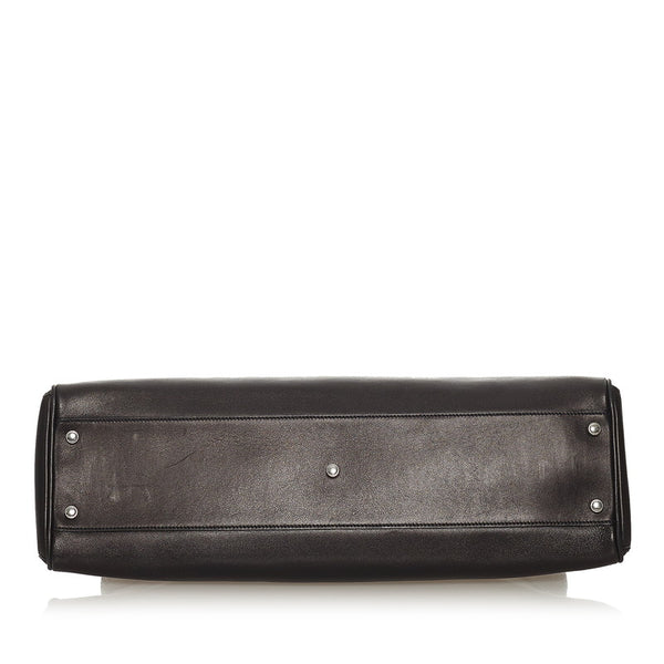 カルティエ マルチェロ  ハンドバッグ ブラック レザー レディース CARTIER 【中古】