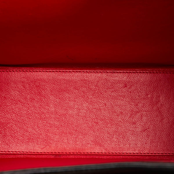 カルティエ パンテール ブラック レザー ハンドバッグ レディース CARTIER 【中古】