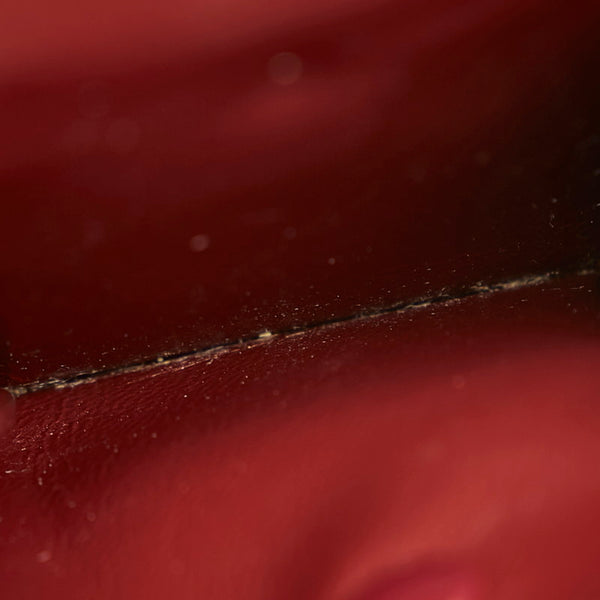 カルティエ ワインレッド レザー 二つ折り財布 レディース CARTIER 【中古】