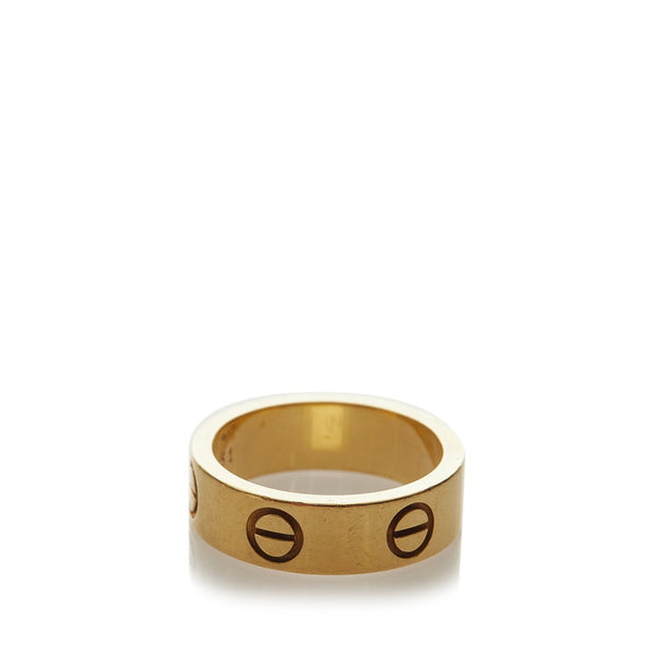 カルティエ K18YG イエローゴールド ラブリング リング 指輪 レディース CARTIER 11号 【中古】