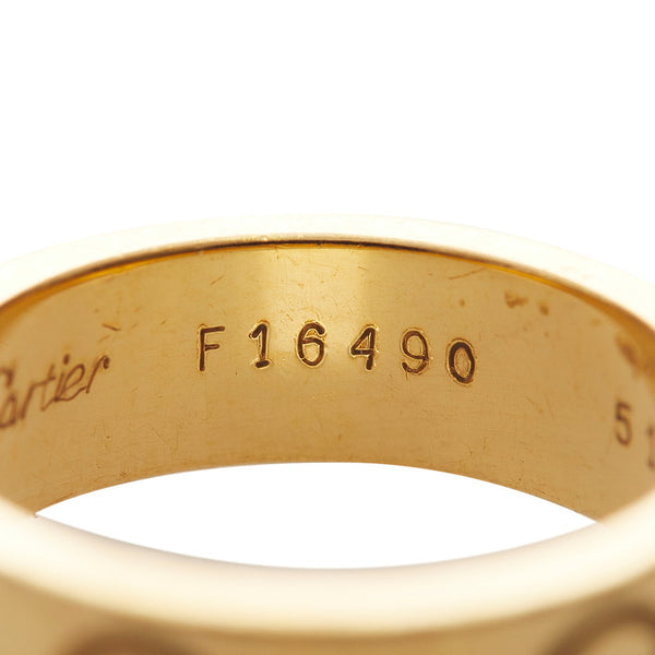 カルティエ K18YG イエローゴールド ラブリング リング 指輪 レディース CARTIER 11号 【中古】