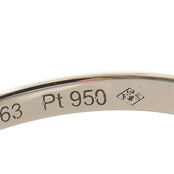 カルティエ Pt950 プラチナ バレリーナ リング 指輪 レディース CARTIER 9号 【中古】
