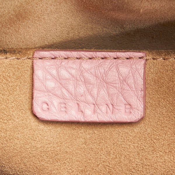 セリーヌ ブギーバッグ ピンク レザー ハンドバッグ レディース CELINE 【中古】