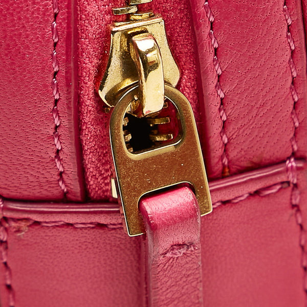 セリーヌ ピンク レザー ポーチ レディース CELINE 【中古】