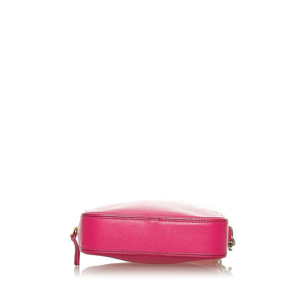 セリーヌ ピンク レザー ポーチ レディース CELINE 【中古】