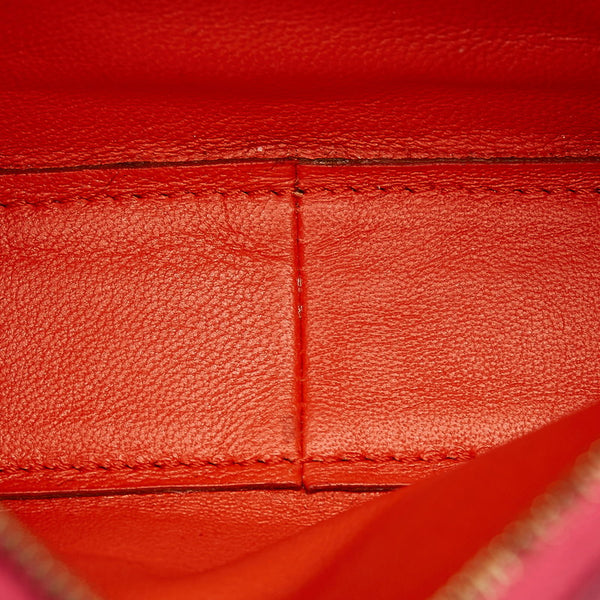 セリーヌ ピンク レザー ポーチ レディース CELINE 【中古】