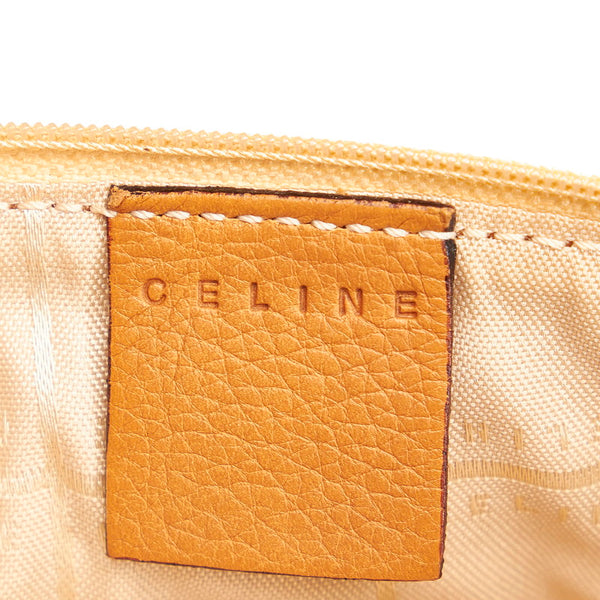 セリーヌ ブラウン レザー 斜め掛け ショルダーバッグ レディース CELINE 【中古】