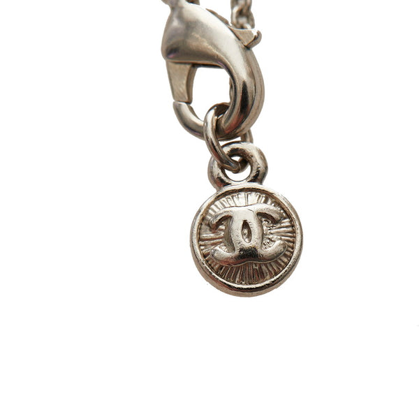 シャネル シルバー メタル ココマーク ネックレス レディース CHANEL 【中古】