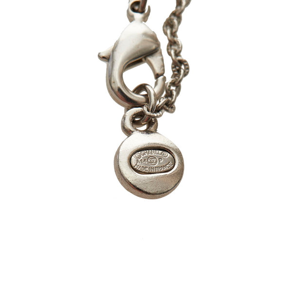 シャネル シルバー メタル ココマーク ネックレス レディース CHANEL 【中古】