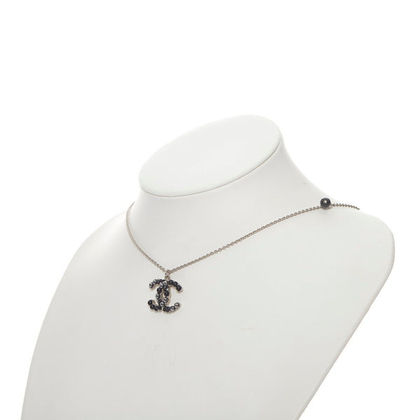 シャネル シルバー メタル ココマーク ネックレス レディース CHANEL 【中古】