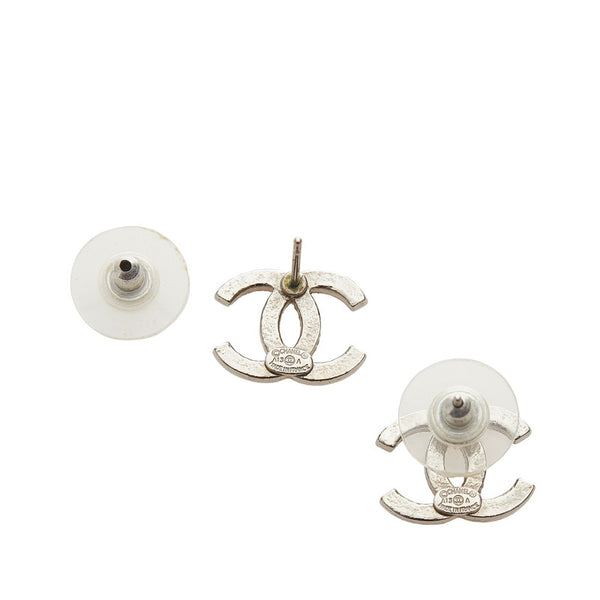 シャネル シルバー メタル ココマーク ラインストーン ピアス レディース CHANEL 【中古】