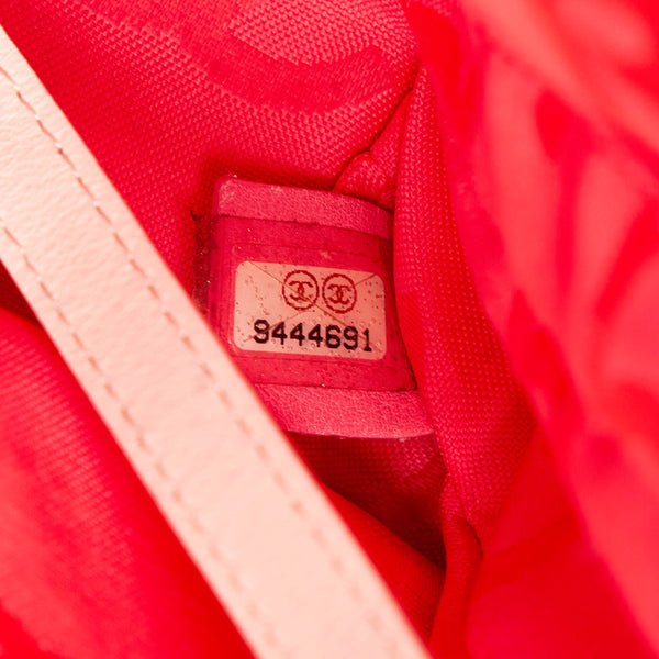 シャネル カンボン　スモール ホワイト レザー ハンドバッグ レディース CHANEL 【中古】